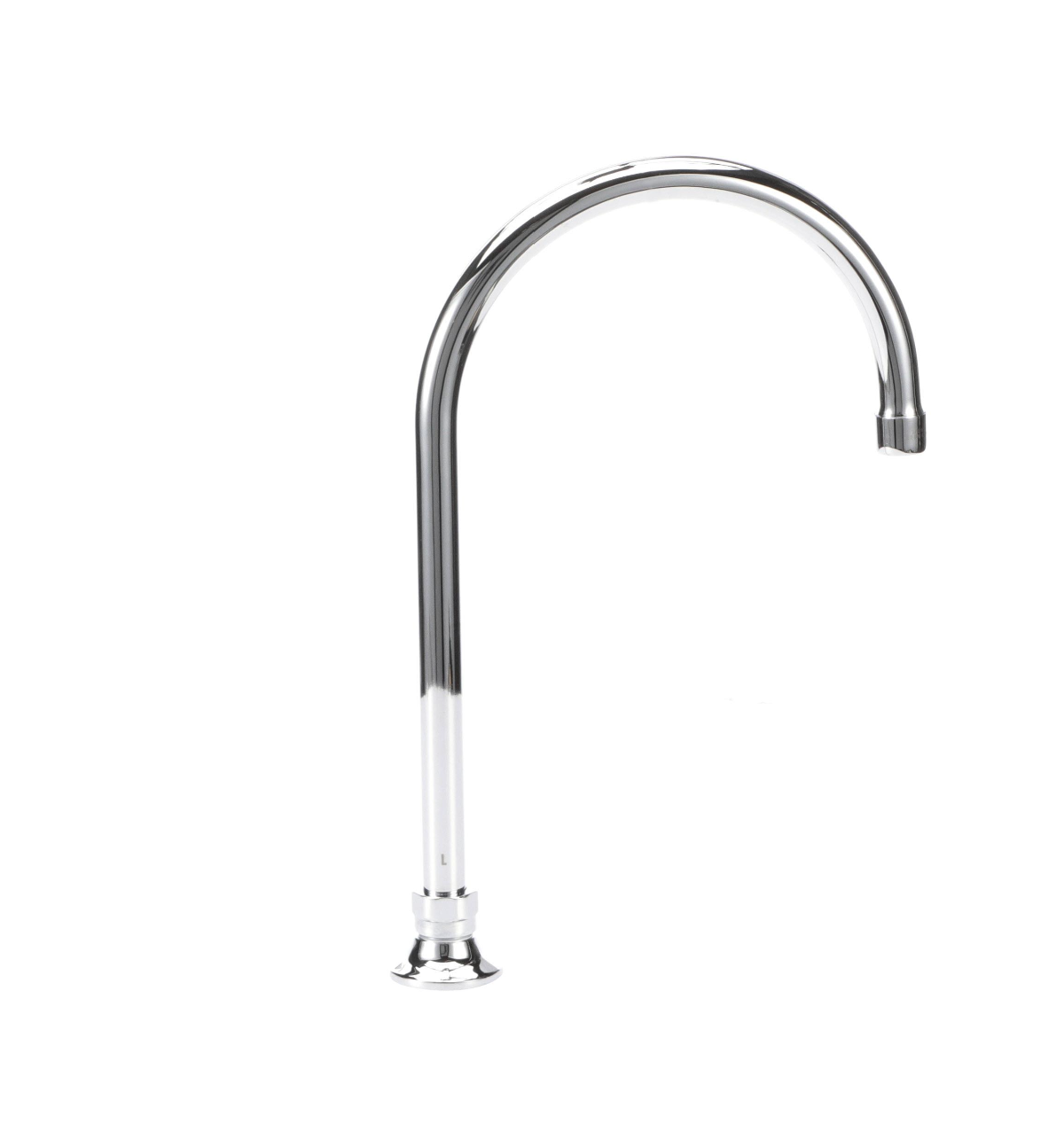 Encore® Brass Chrome Plated Deck Mount Spout Base with 8-1/2" Rigid Gooseneck Spout