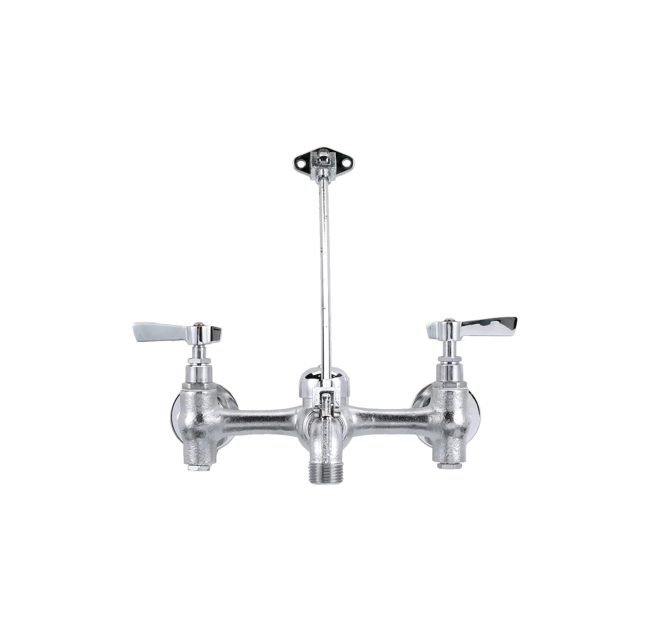 Encore® 8" OC Brass Chrome Plated Service Sink Faucet with Vacuum Breaker