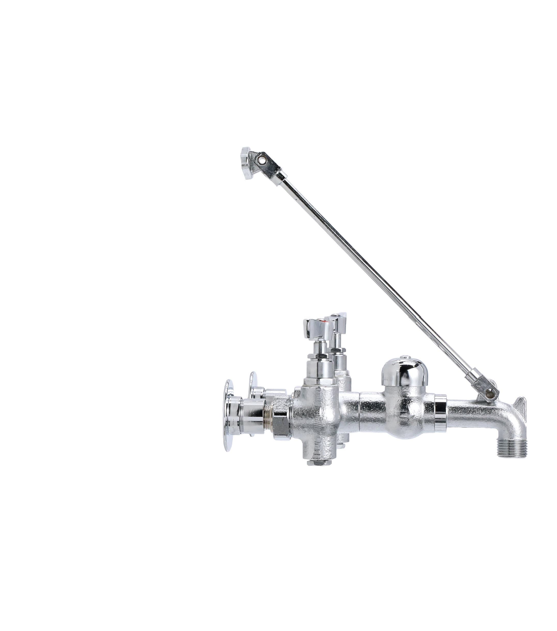 Encore® 8" OC Brass Chrome Plated Service Sink Faucet with Vacuum Breaker