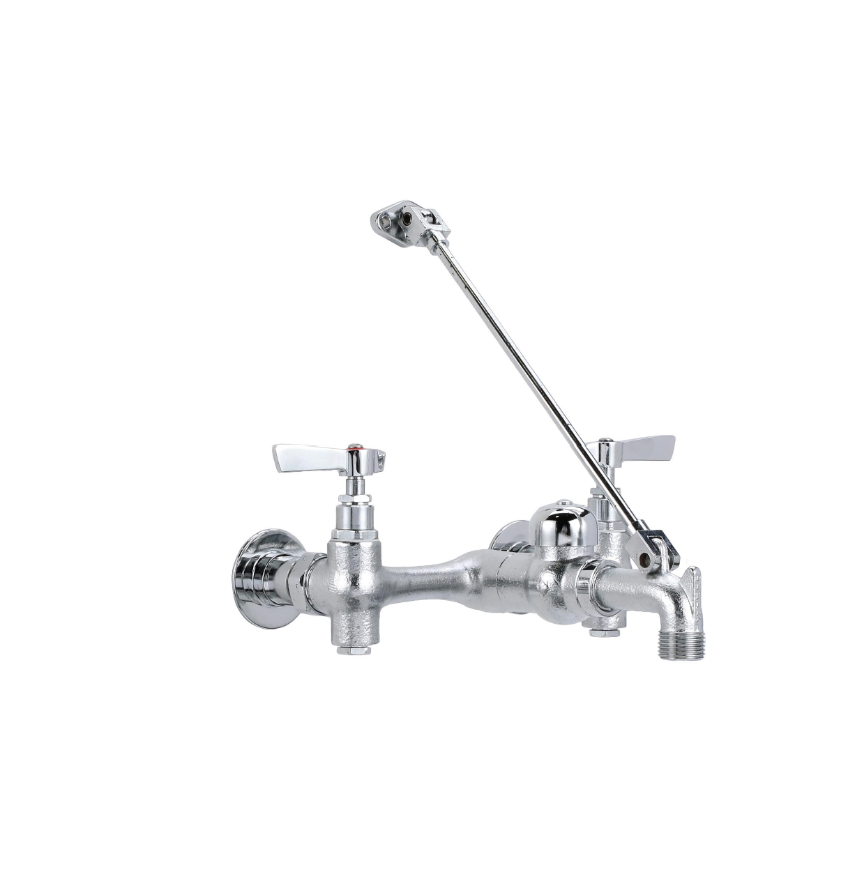 Encore® 8" OC Brass Chrome Plated Service Sink Faucet with Vacuum Breaker