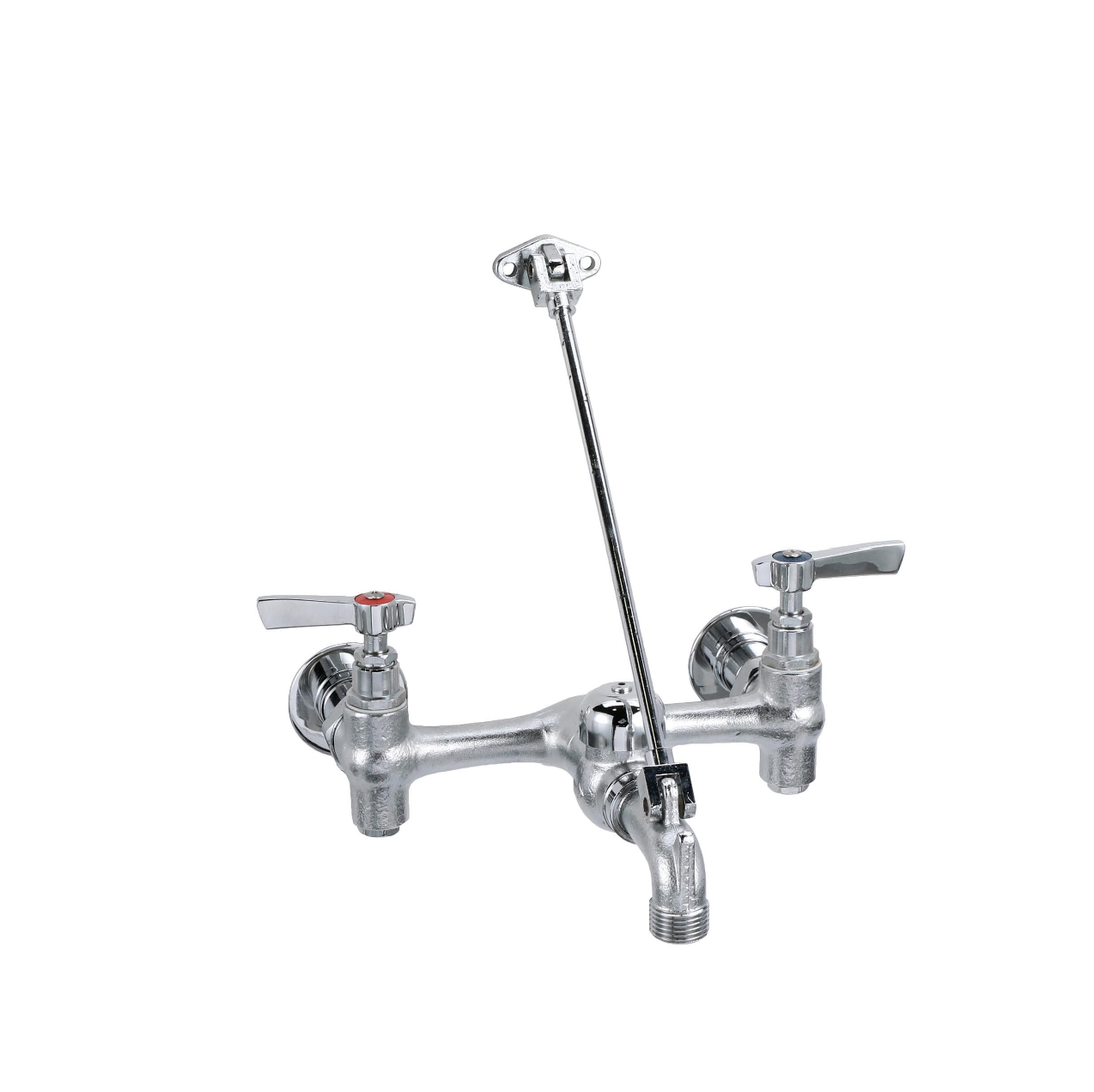 Encore® 8" OC Brass Chrome Plated Service Sink Faucet with Vacuum Breaker