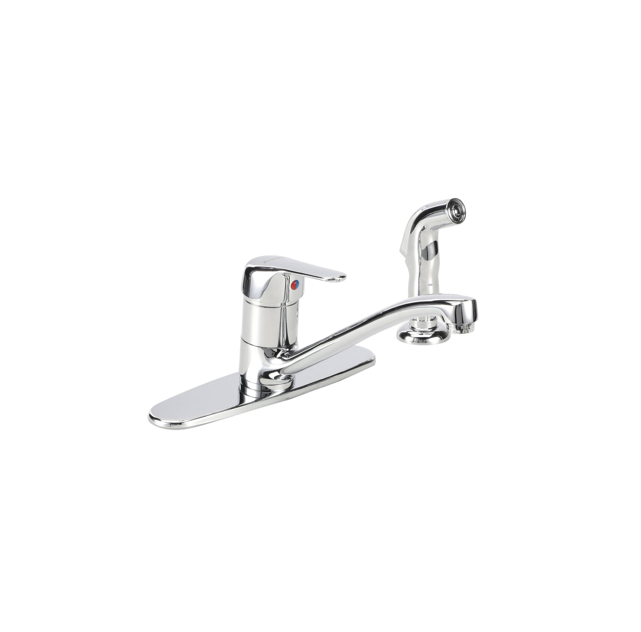 Encore® Single Handle Deck Mount Faucet 10" Cast Spout with Side Sprayer