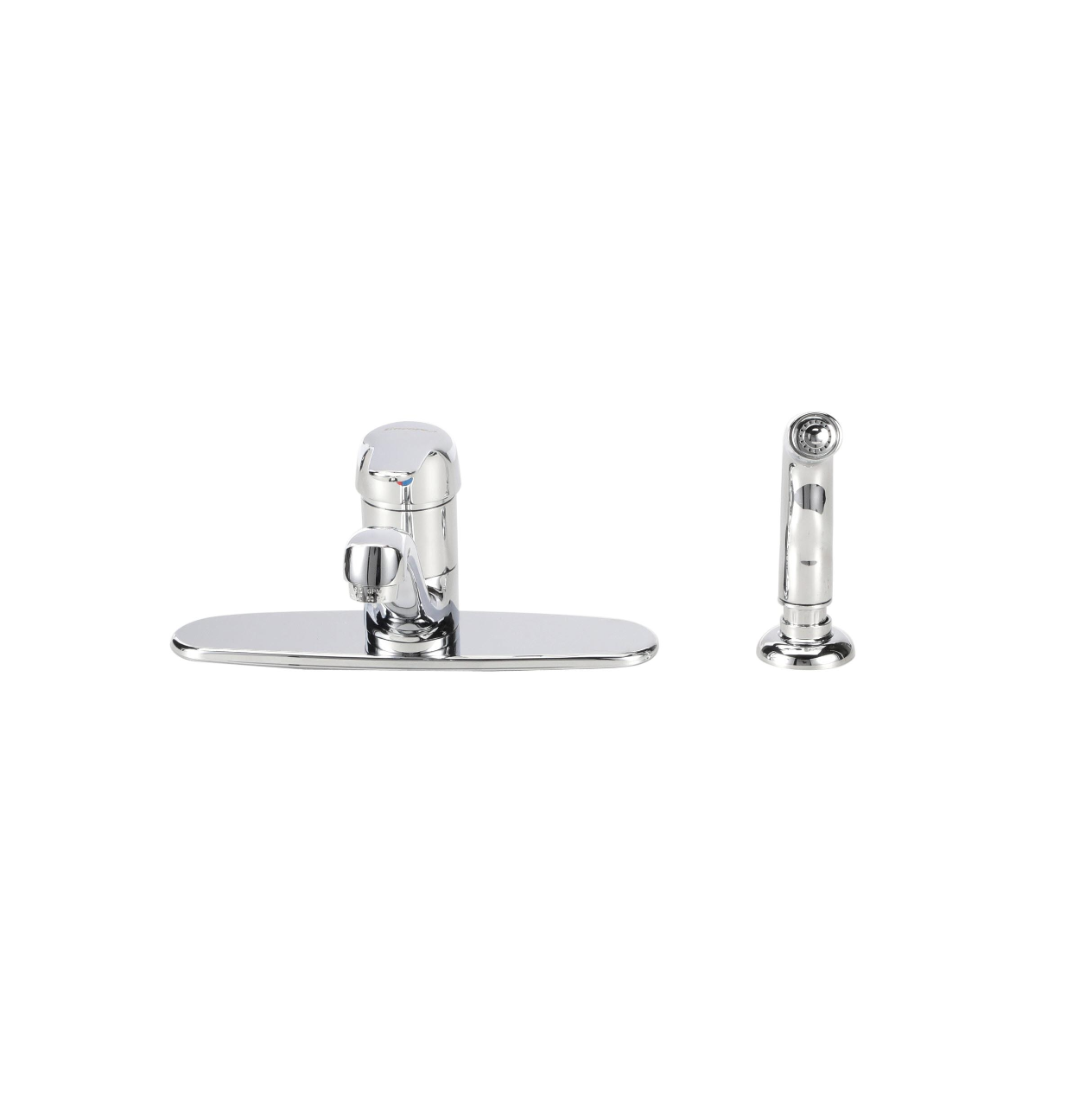 Encore® Single Handle Deck Mount Faucet 10" Cast Spout with Side Sprayer