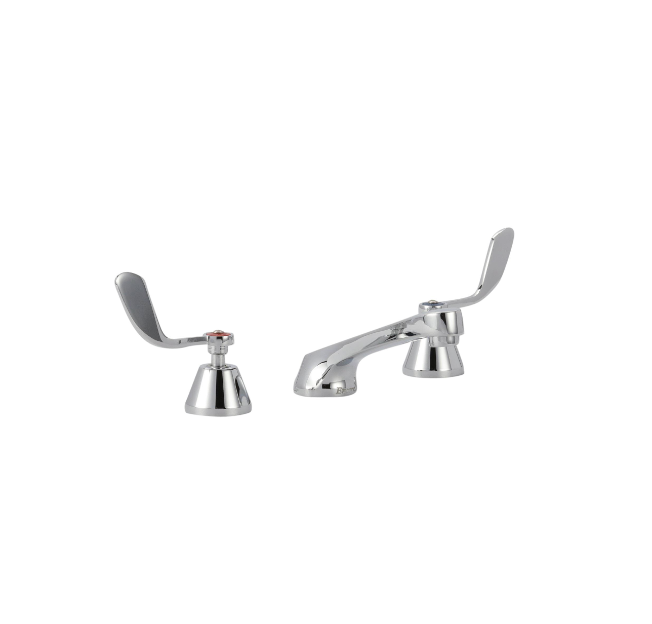 Encore® Adjustable Widespread Deck Mount Faucet with 5" Cast Spout and 4" Wrist Blade Handles