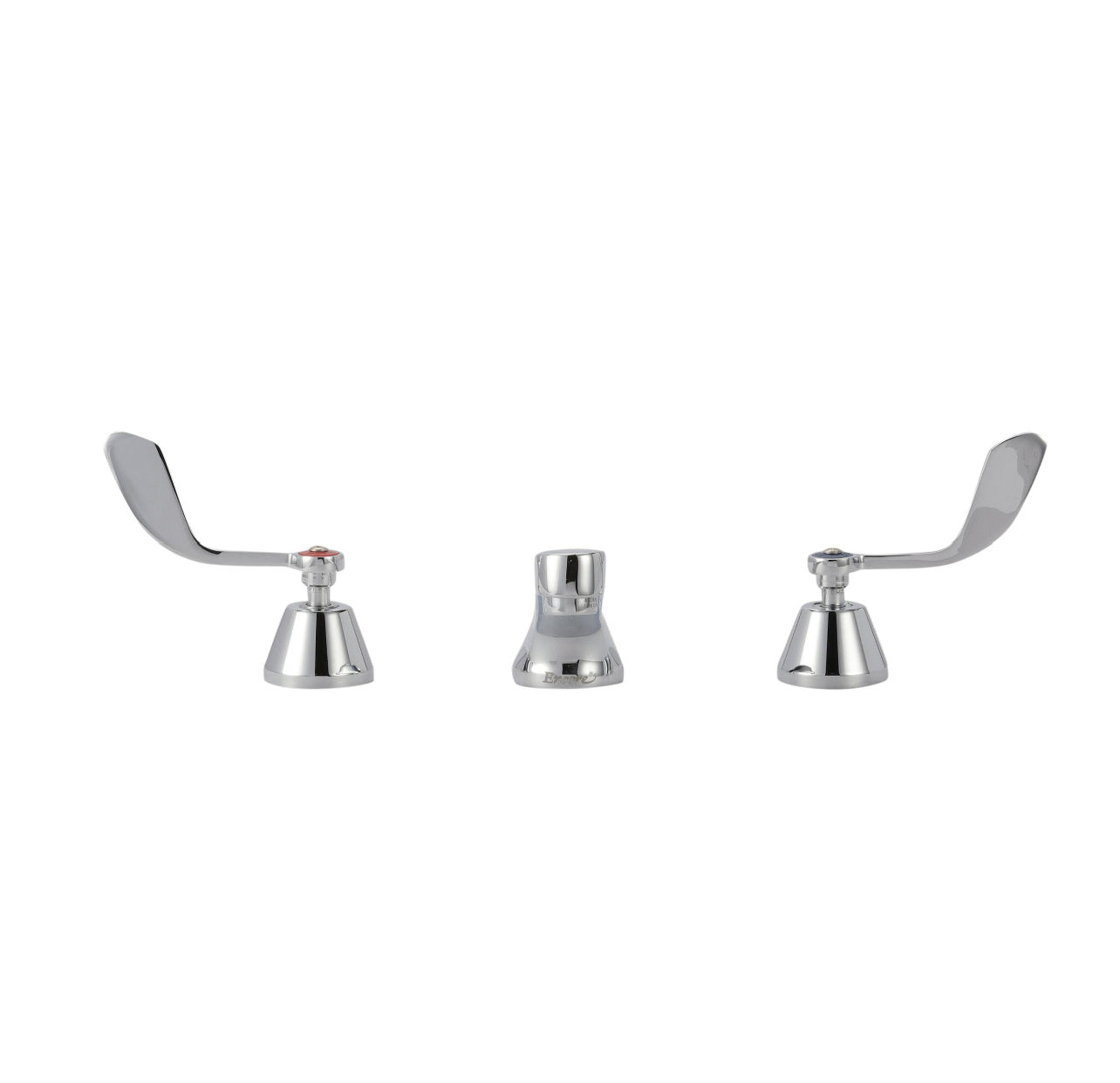 Encore® Adjustable Widespread Deck Mount Faucet with 5" Cast Spout and 4" Wrist Blade Handles