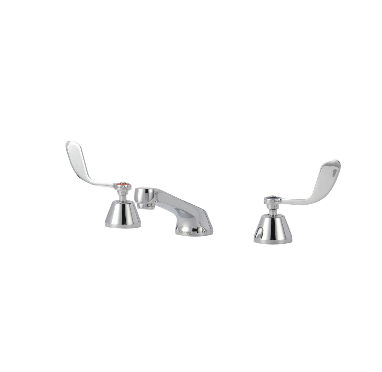 Encore® Adjustable Widespread Deck Mount Faucet with 5" Cast Spout and 4" Wrist Blade Handles