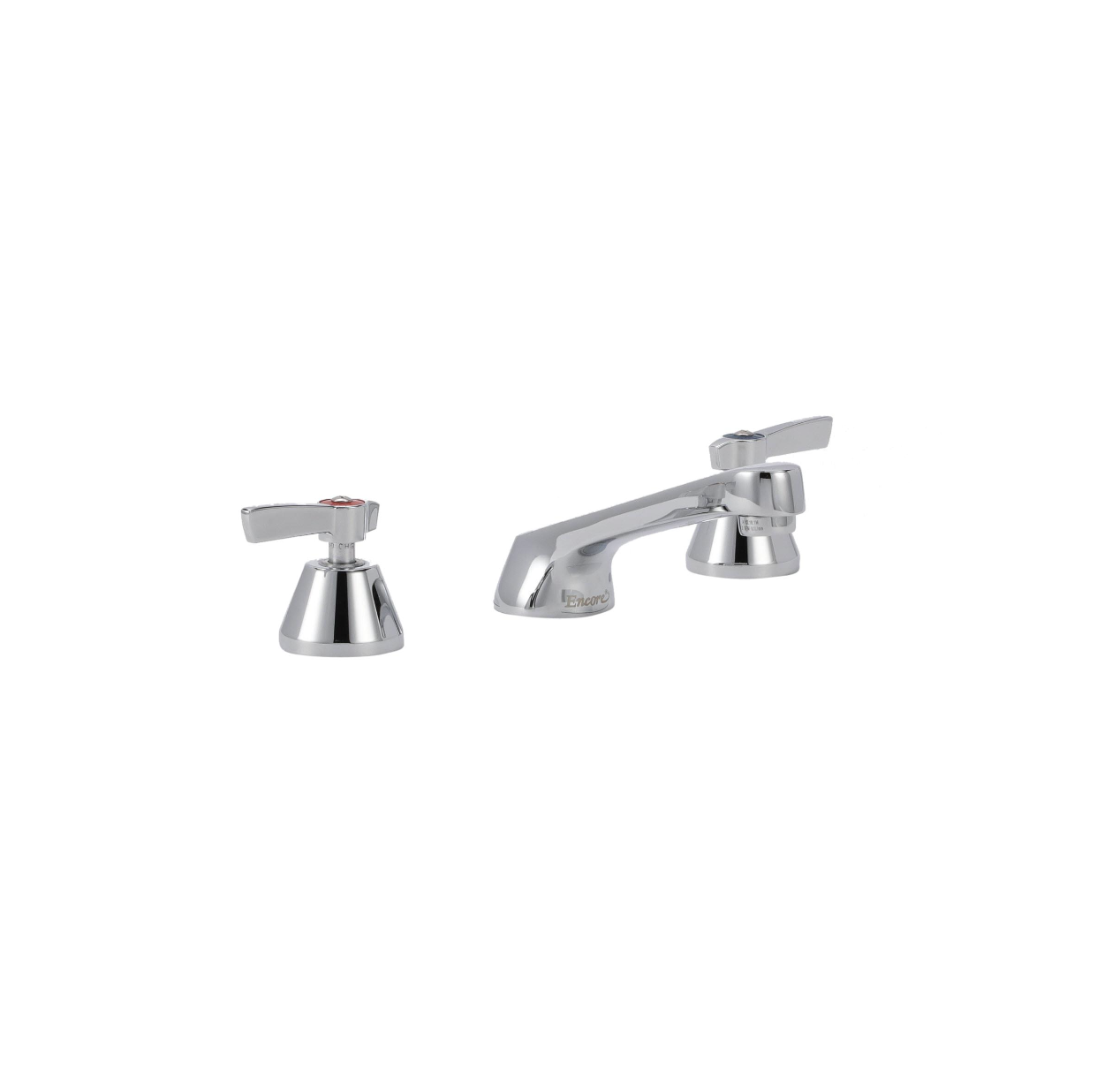Encore® Adjustable Widespread Deck Mount Faucet Ceramic Valves with 5" Cast Spout