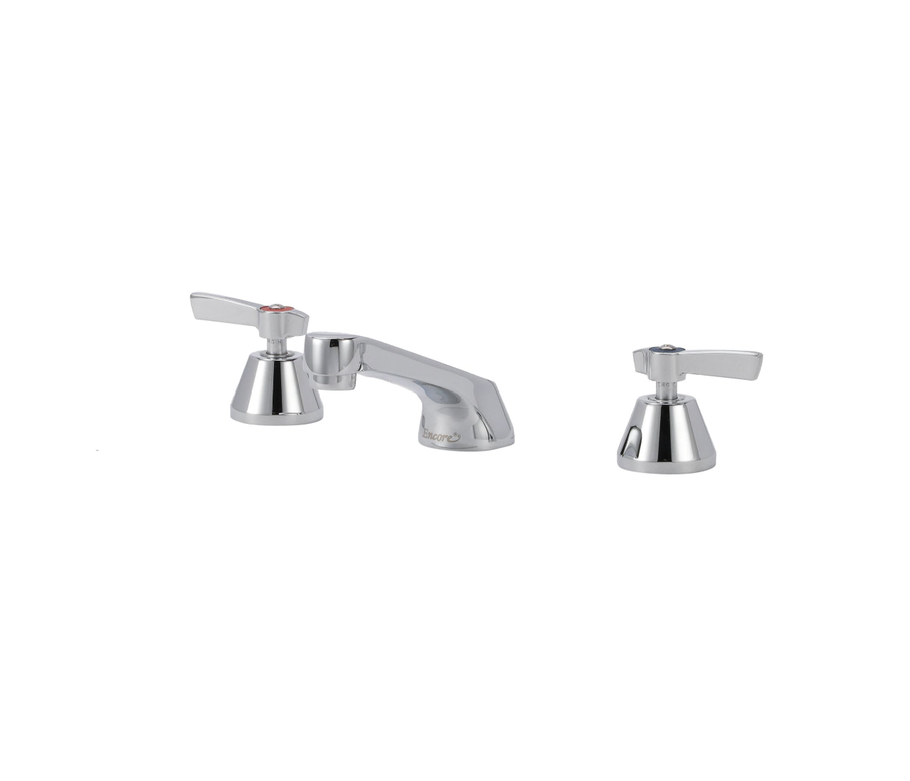 Encore® Adjustable Widespread Deck Mount Faucet Ceramic Valves with 5" Cast Spout