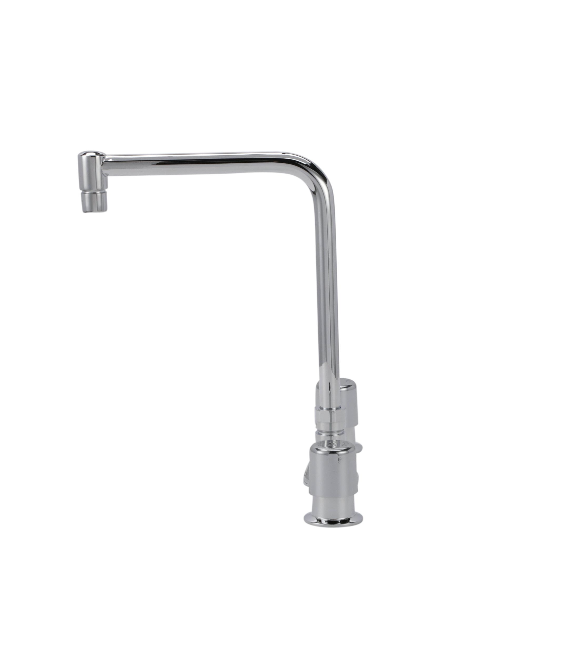 Encore® Adjustable Widespread Deck Mount Faucet Metering Valves with 8" Bent Tubular Spout