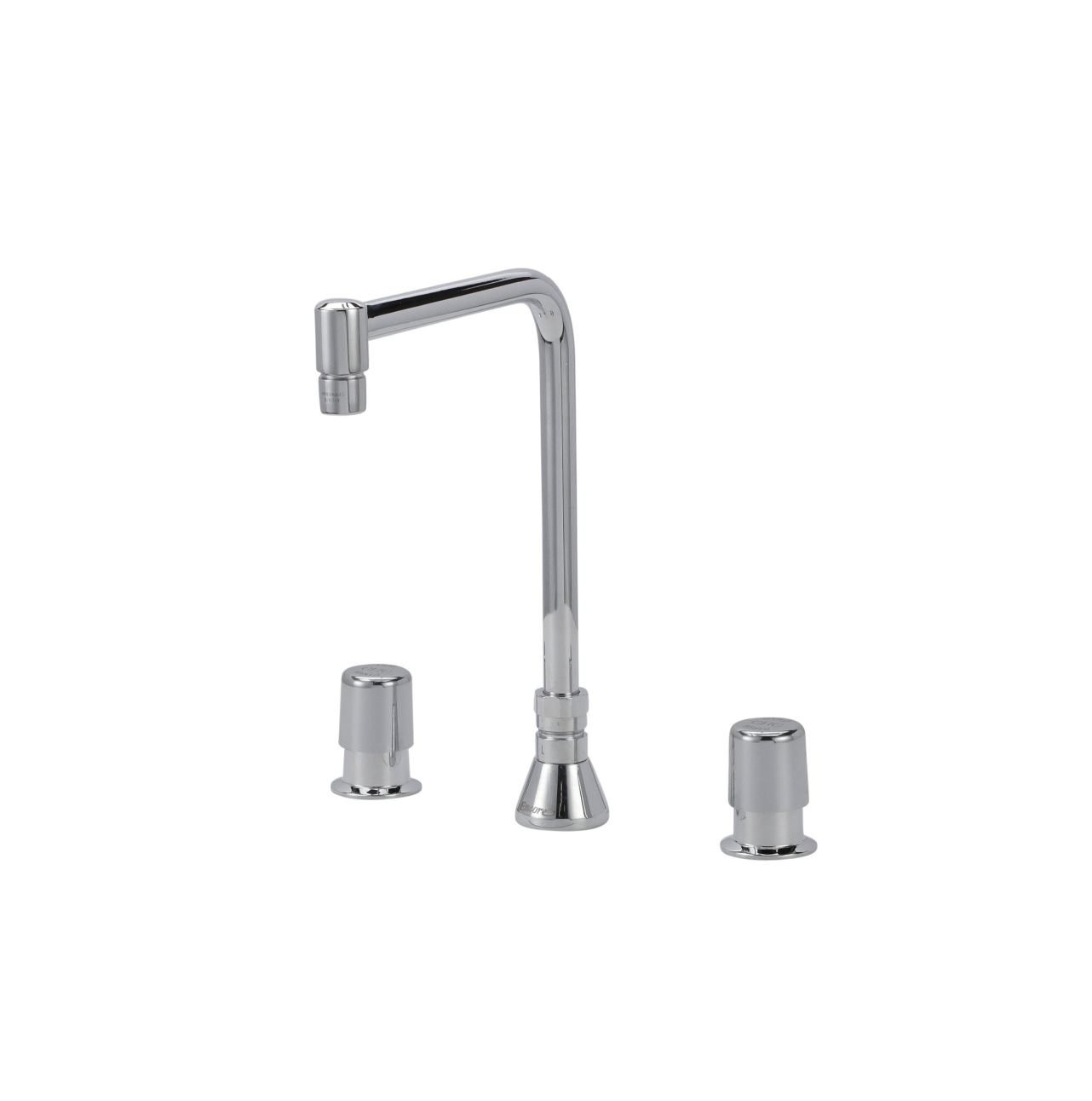Encore® Adjustable Widespread Deck Mount Faucet Metering Valves with 8" Bent Tubular Spout