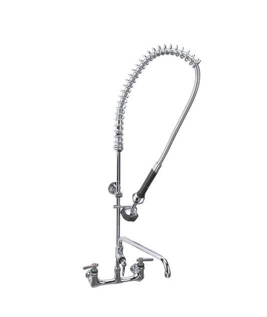 Encore® 8" OC Wall Mount Pre-Rinse Assembly with 1.05 gpm PowerPulse™ Utility Spray and 10" Add-On Faucet