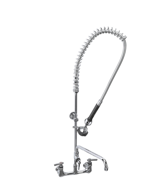 Encore® 8" OC Wall Mount Pre-Rinse Assembly with 1.05 gpm PowerPulse™ Utility Spray and 14" Add-On Faucet