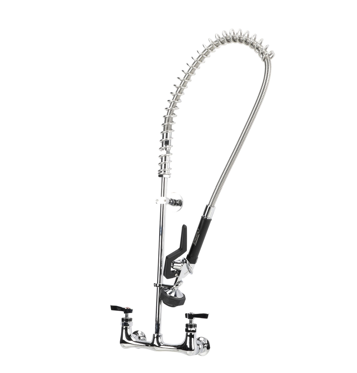 Encore® 8" OC Wall Mount Pre-Rinse Assembly Ceramic Valves with Stainless Steel Spring and 1.05 gpm PowerPulse™ Utility Spray