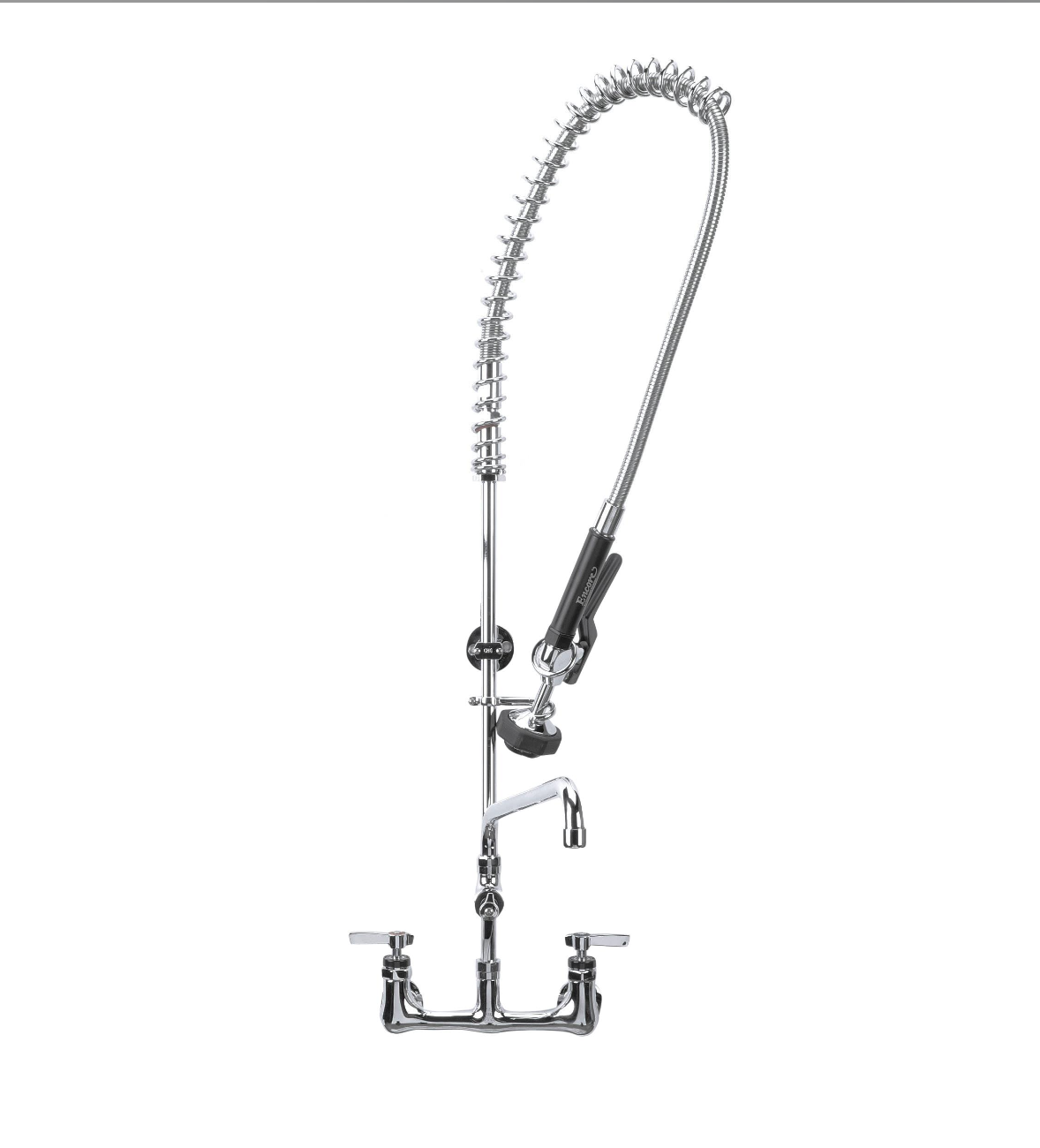 Encore® 8" OC Wall Mount Easy Installation Pre-Rinse Assembly with 1.05 gpm PowerPulse™ Utility Spray and 12" Add-On Faucet