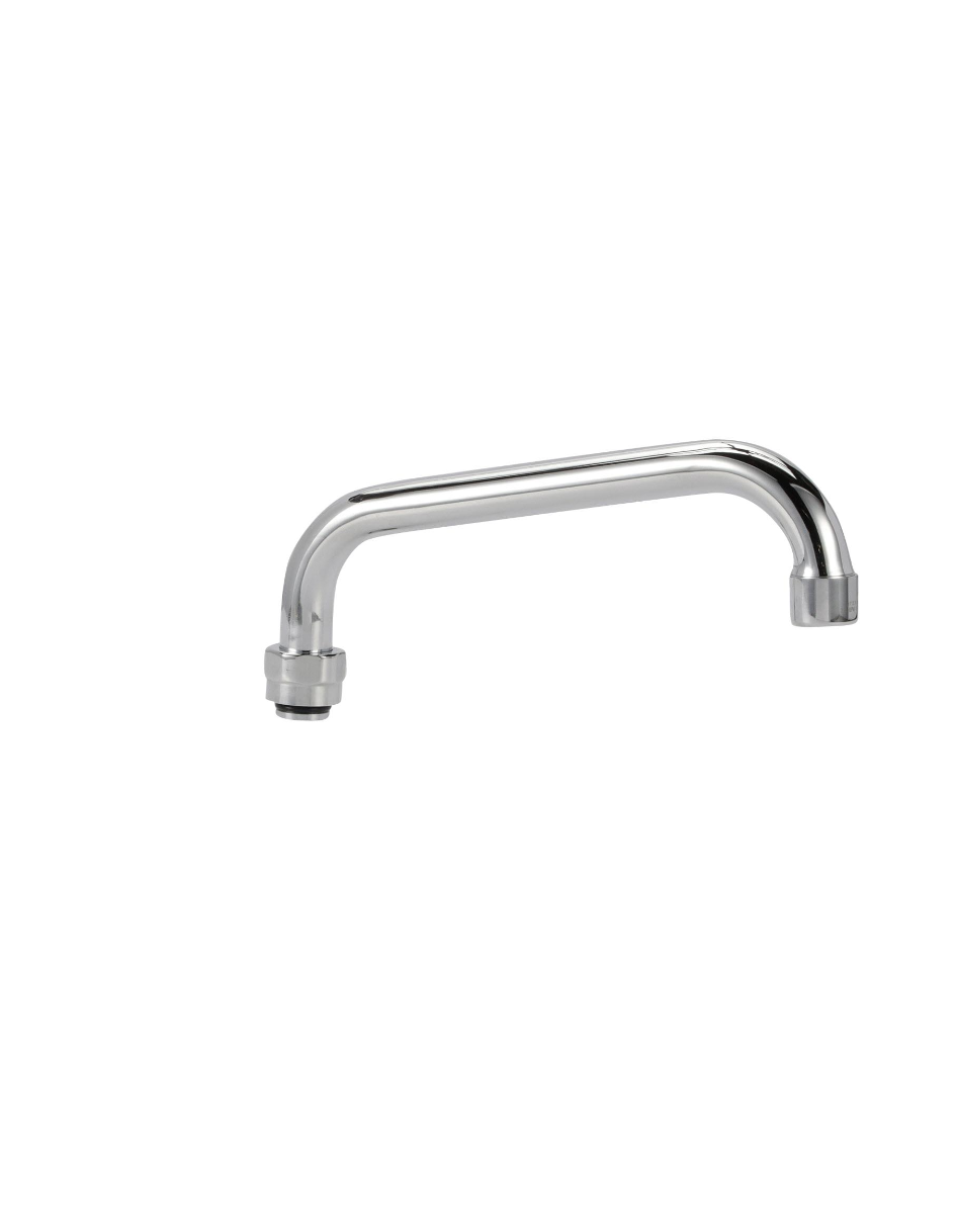 Encore® Stainless Steel Horizontal Tubular Swing Spout Assembly, 8"