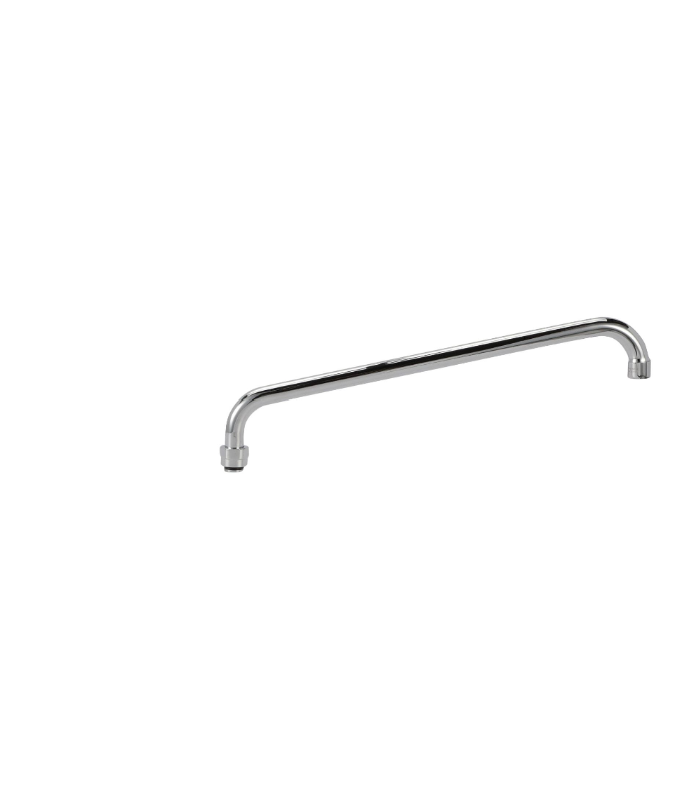 16" Encore® Stainless Steel Horizontal Tubular Swing Spout Assembly
