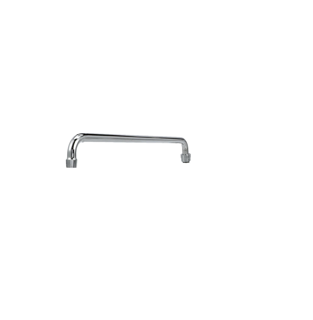 Encore® Spout Assembly, 18", Horizontal Tubular Swing, Stainless Steel