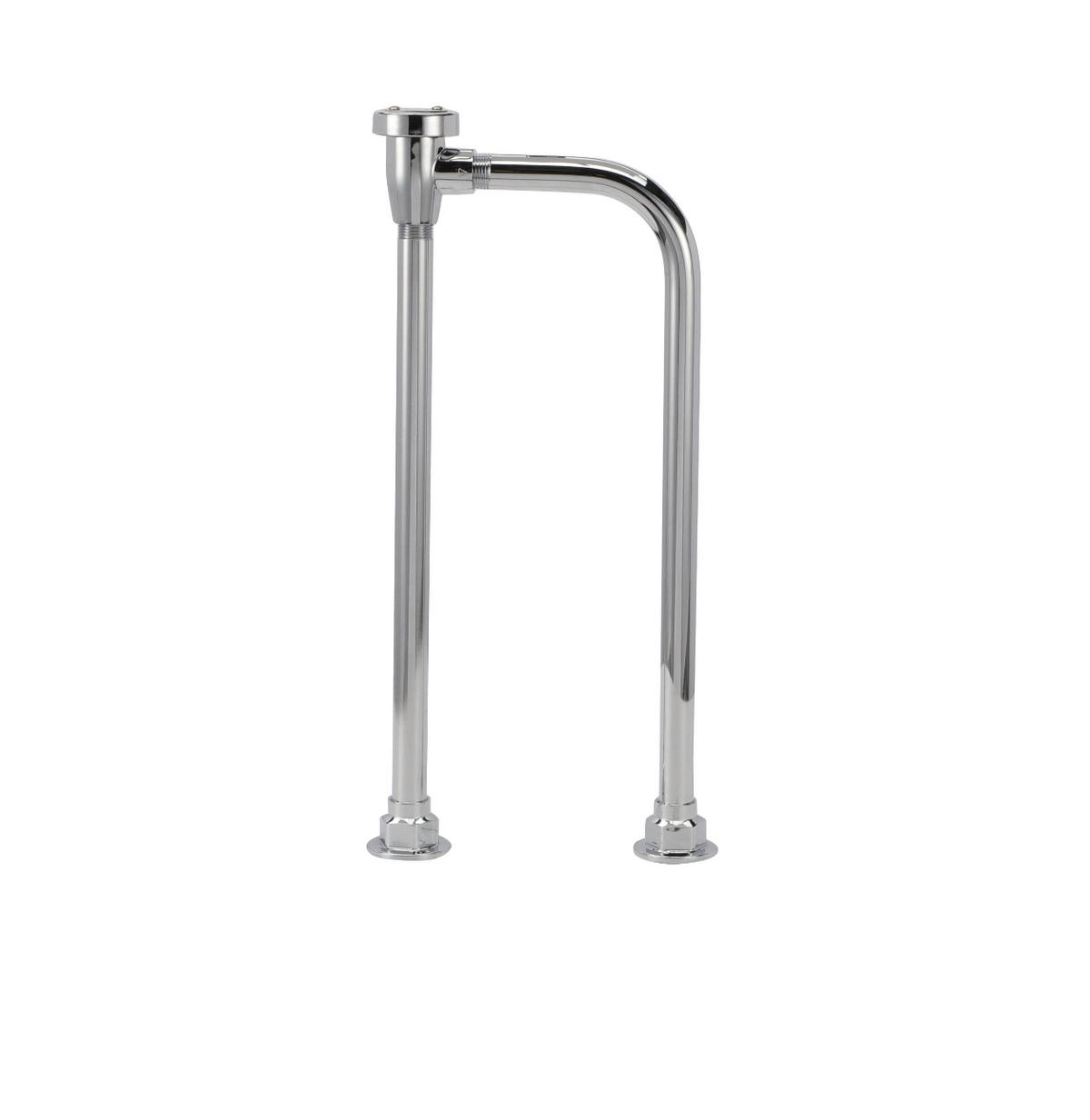 Encore® Vacuum Breaker Assembly, Atmospheric, Flat Surface Mounting, Distance Between Pipes is 6", Polished Chrome