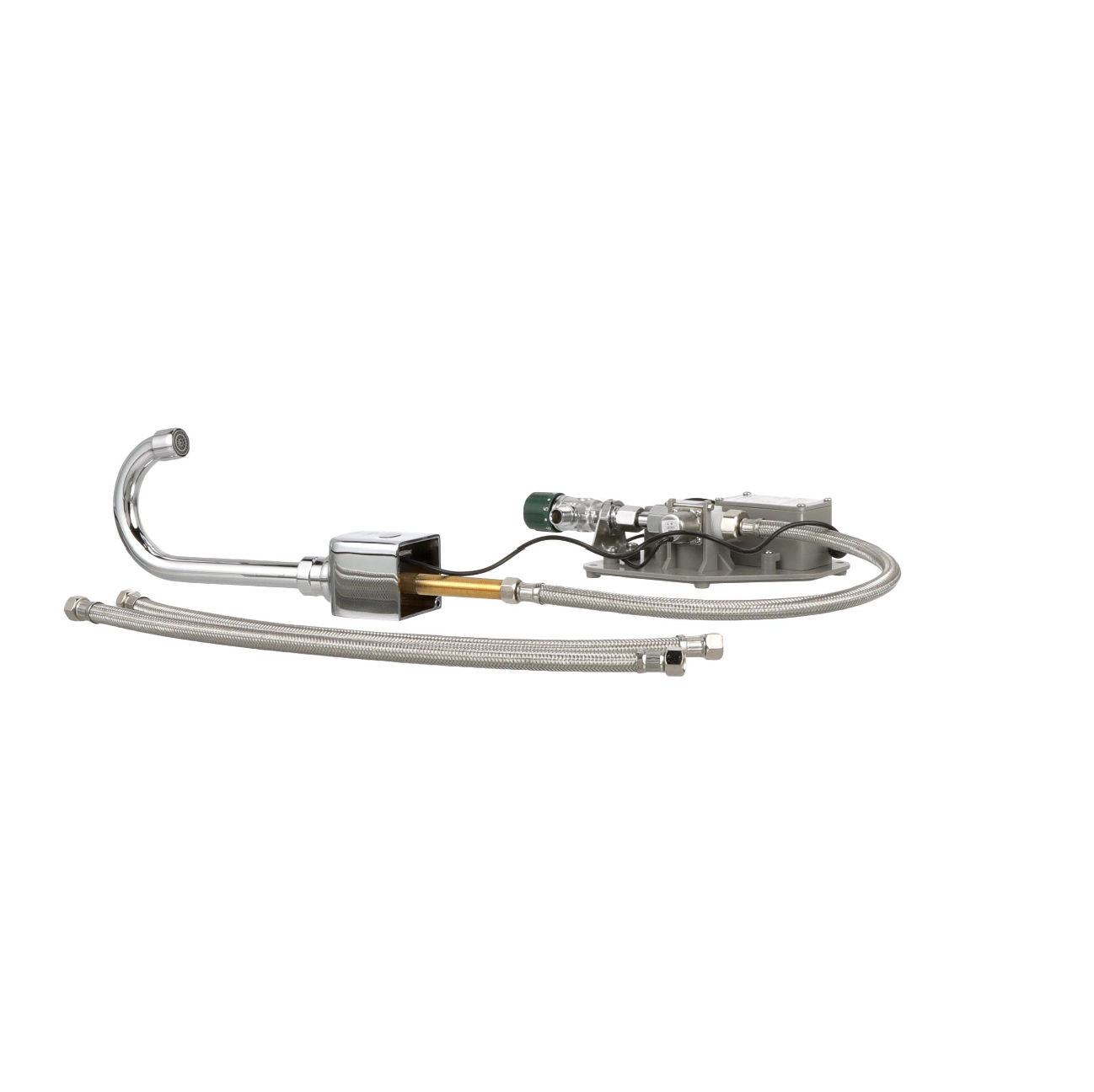 Intelli-Flo EZ Electronic Deck Mount Faucet 3-1/2" Gooseneck Spout with Thermostatic Mixing Valve and 1.5 gpm Laminar Flow