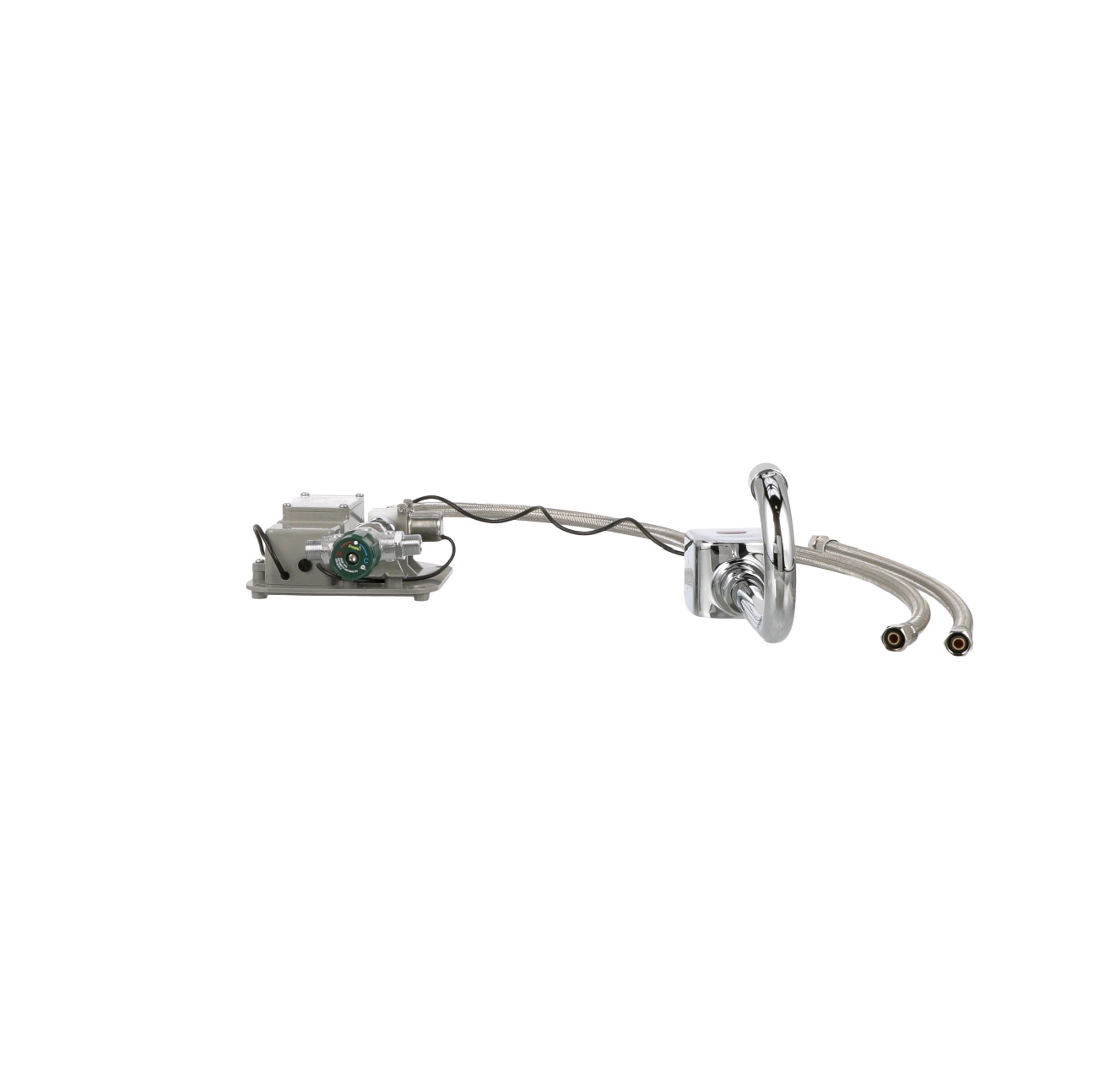Intelli-Flo EZ Electronic Deck Mount Faucet 3-1/2" Gooseneck Spout with Thermostatic Mixing Valve and 0.5 gpm PCA Spray