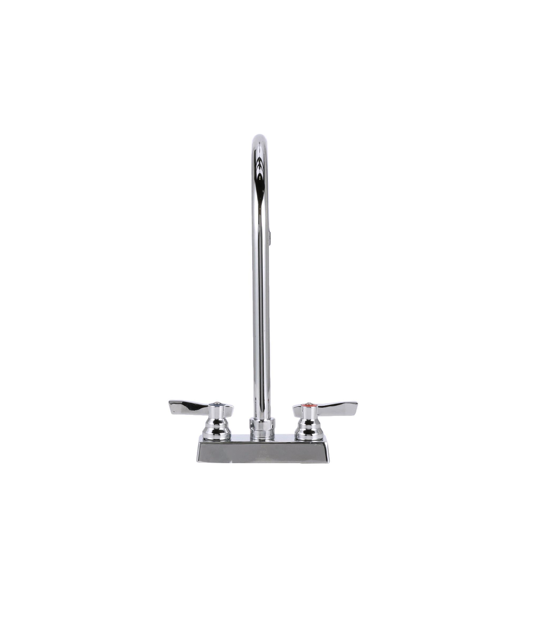 TOP-LINE® 4" OC Deck Mount Faucet Ceramic Valves with 8" Swivel Gooseneck Spout