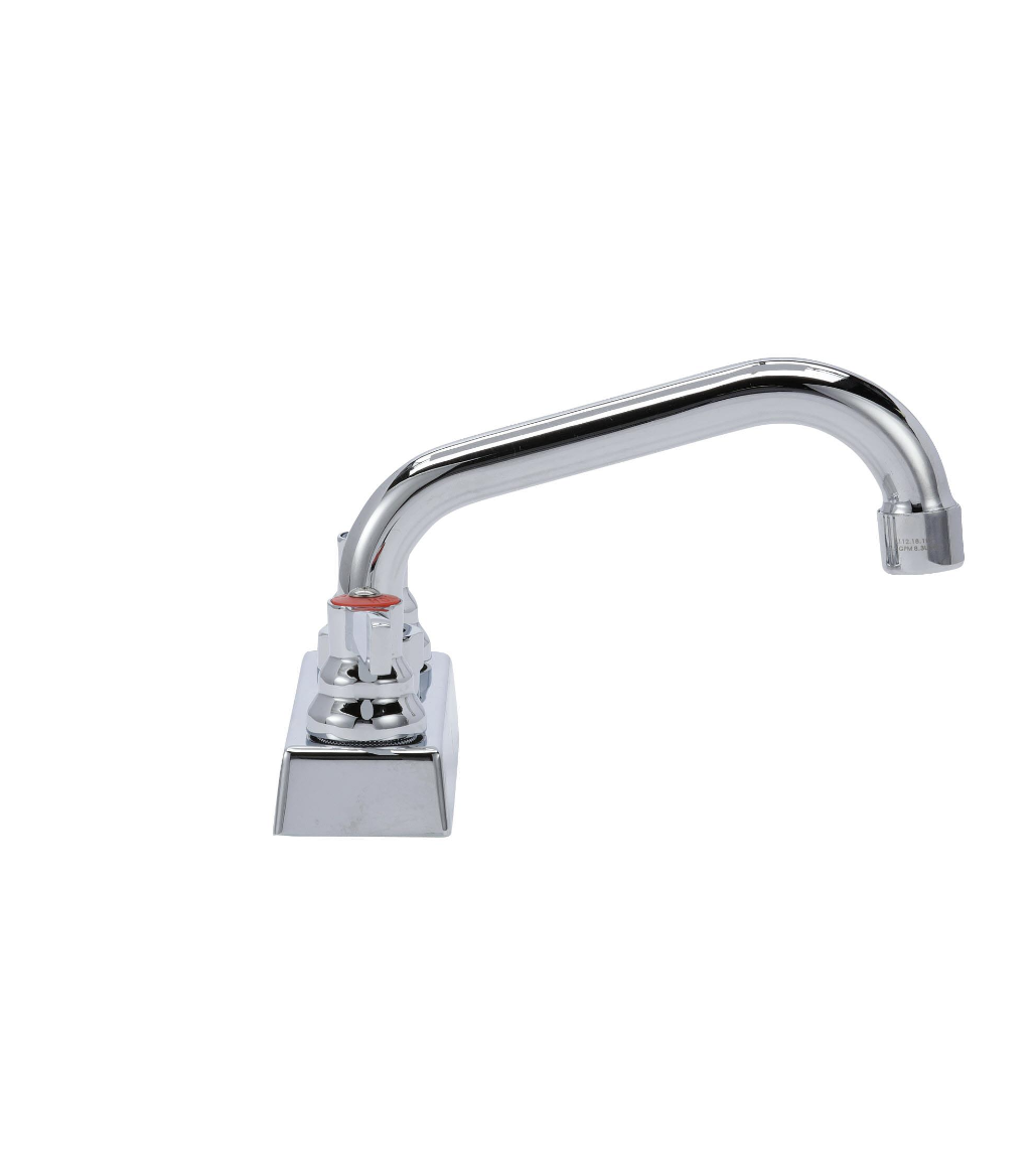 TOP-LINE® 4" OC Deck Mount Faucet Ceramic Valves with 6" Swivel Spout