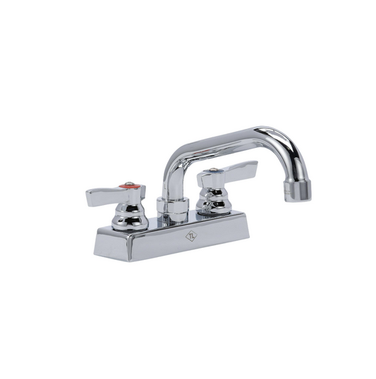 TOP-LINE® 4" OC Deck Mount Faucet Ceramic Valves with 6" Swivel Spout
