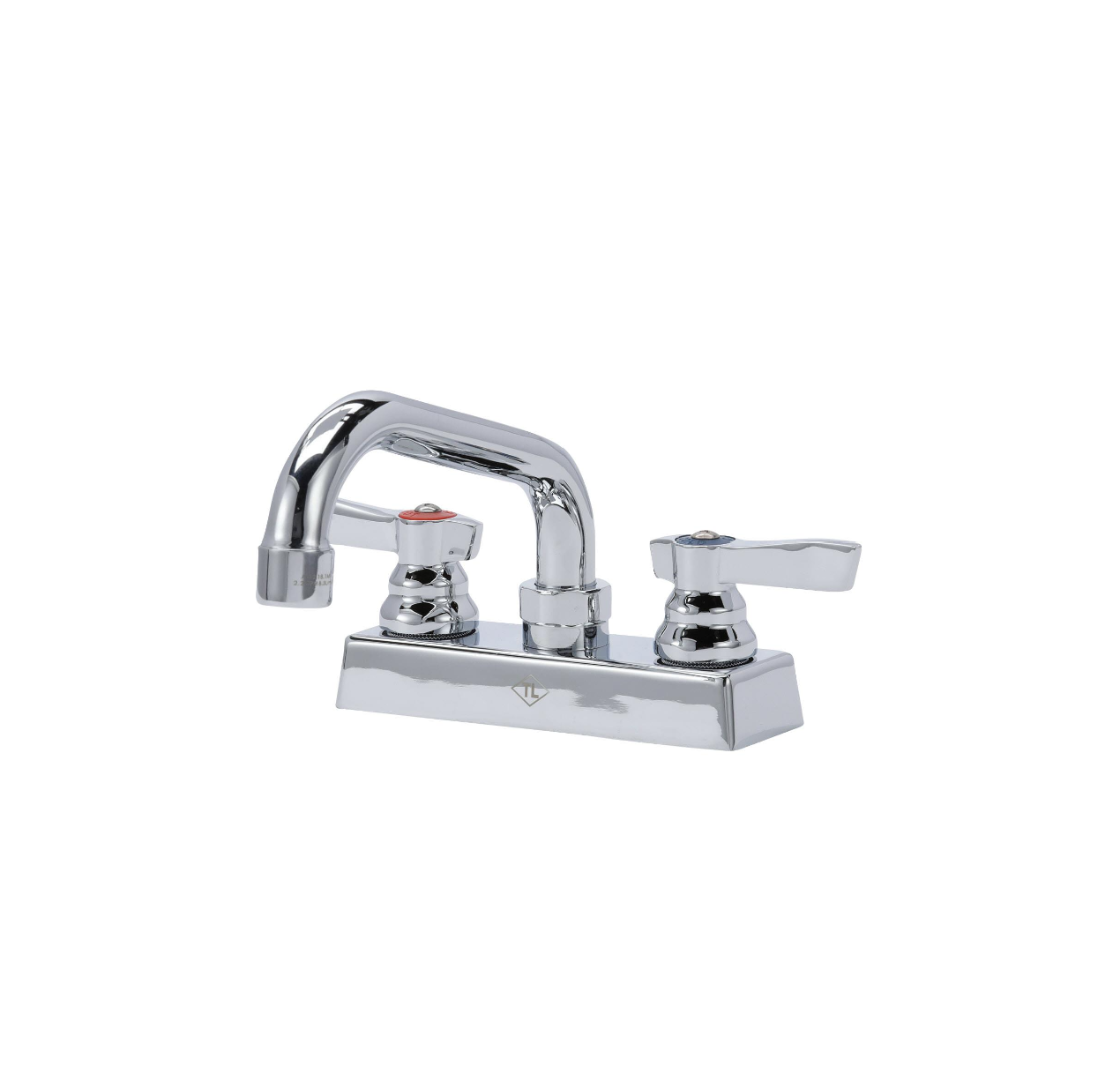 TOP-LINE® 4" OC Deck Mount Faucet Ceramic Valves with 8" Swivel Spout
