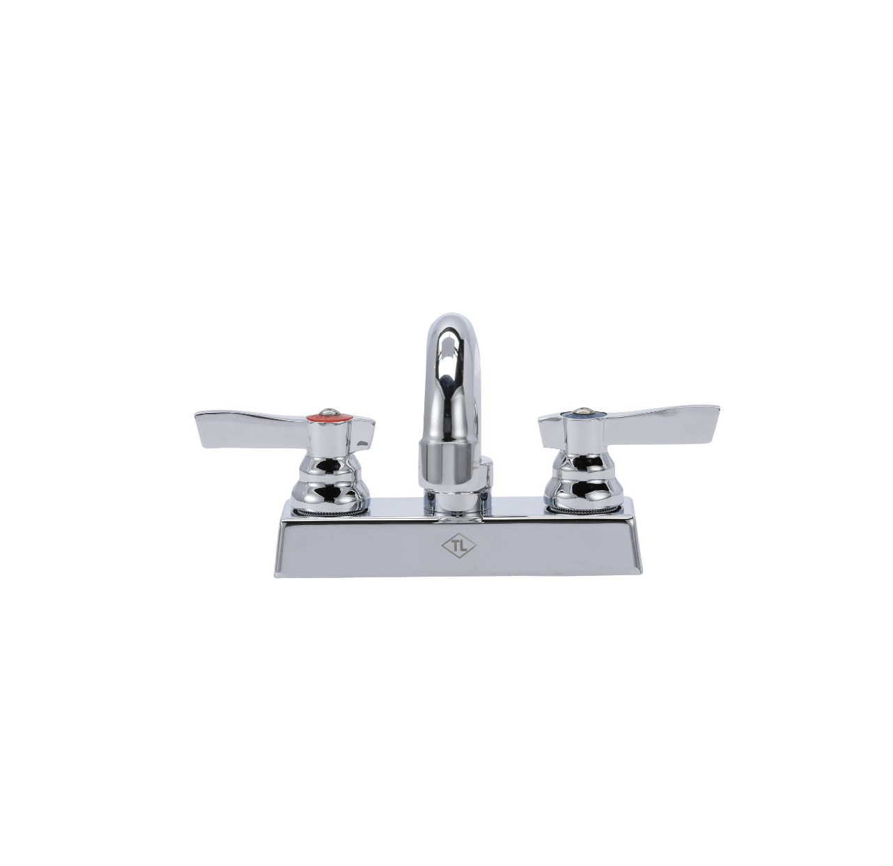 TOP-LINE® 4" OC Deck Mount Faucet Ceramic Valves with 8" Swivel Spout