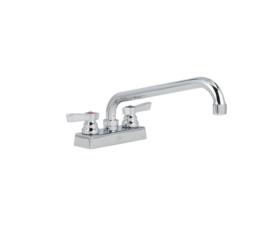 TOP-LINE® 4" OC Deck Mount Faucet Ceramic Valves with 10" Swivel Spout