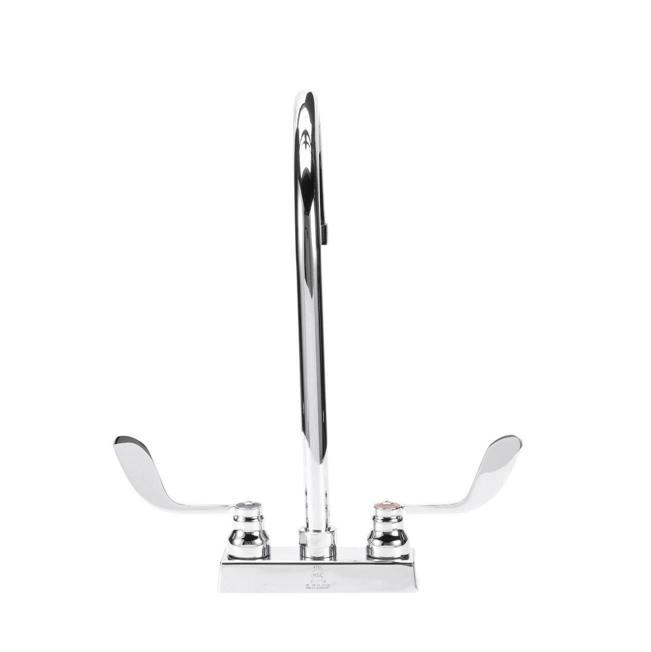 TOP-LINE® 8" OC Deck Mount Faucet Ceramic Valves with 8-1/2" Swivel Gooseneck Spout