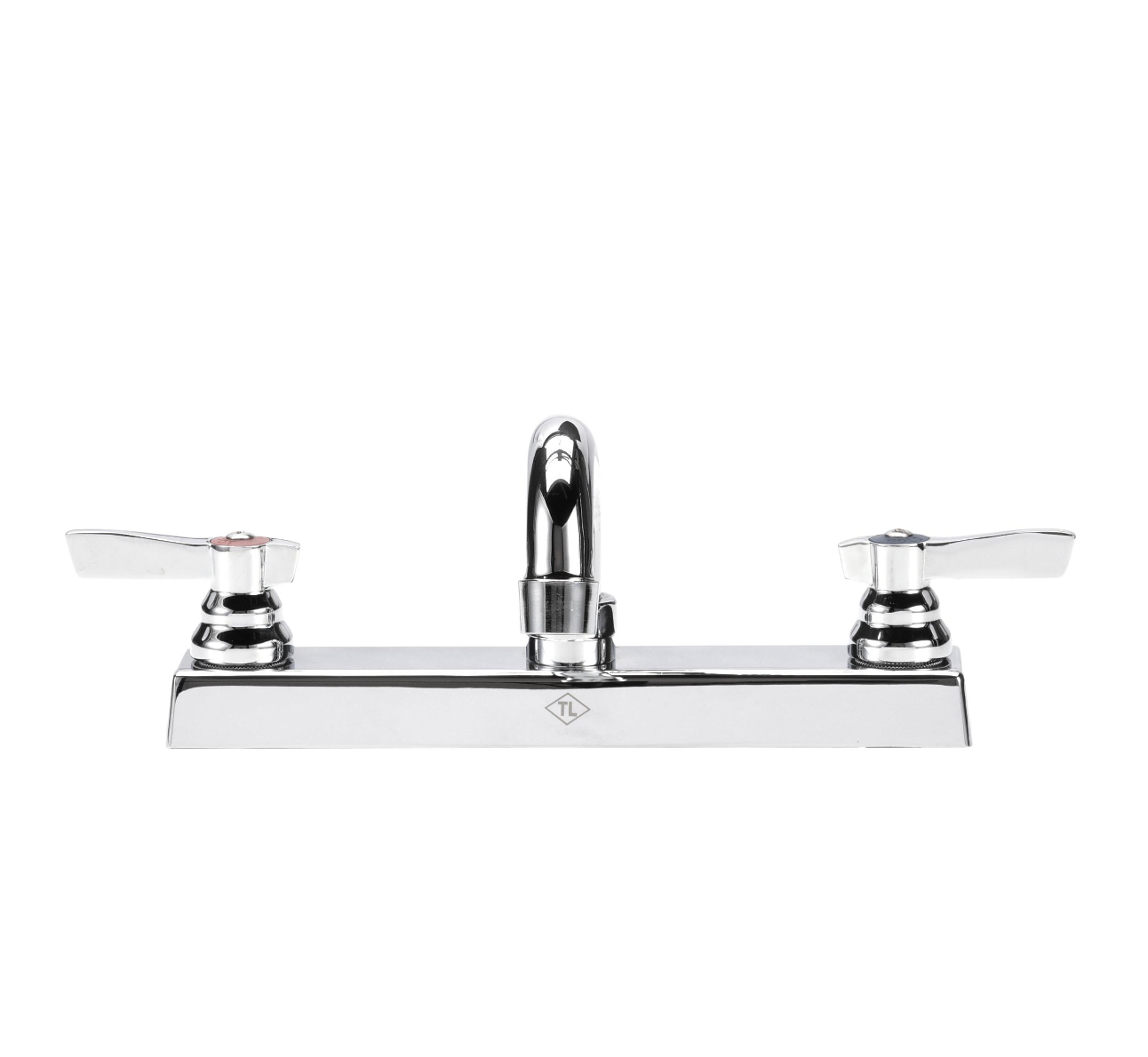 TOP-LINE® 8" OC Deck Mount Faucet Ceramic Valves with 8" Swivel Spout