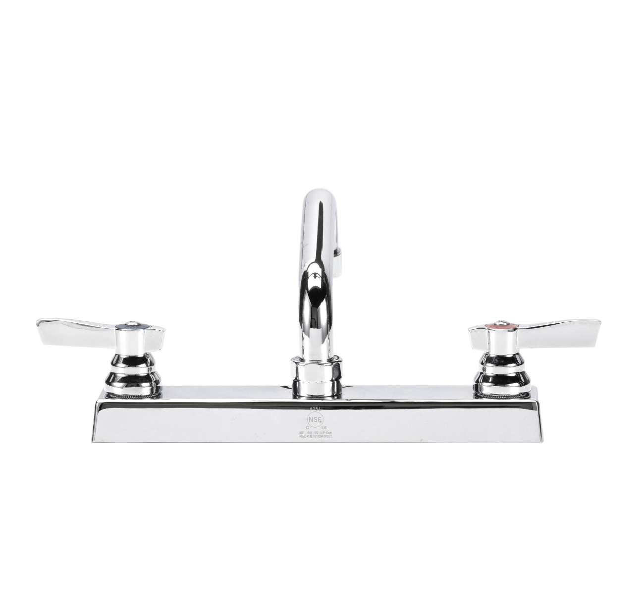 TOP-LINE® 8" OC Deck Mount Faucet Ceramic Valves with 8" Swivel Spout