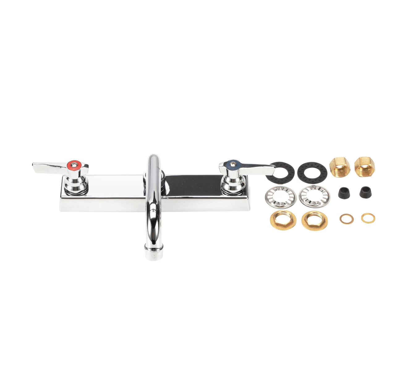 TOP-LINE® 8" OC Deck Mount Faucet Ceramic Valves with 8" Swivel Spout