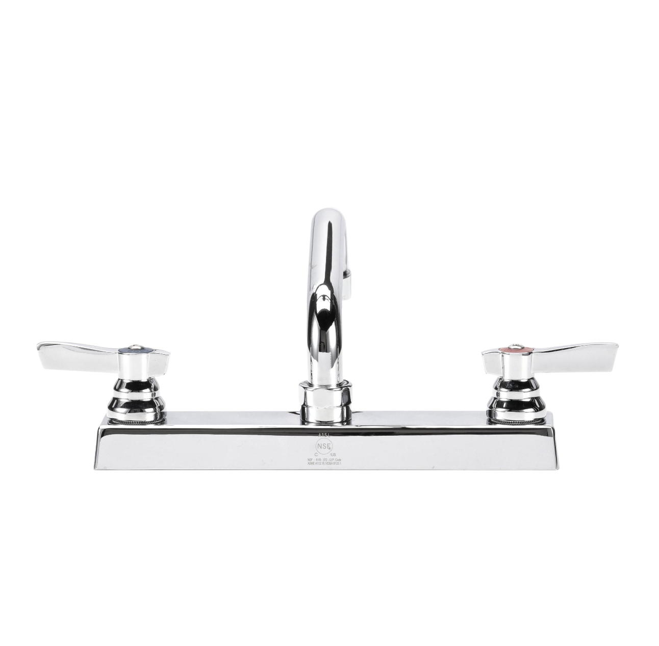 TOP-LINE® 8" OC Deck Mount Faucet Ceramic Valves with 10" Swivel Spout