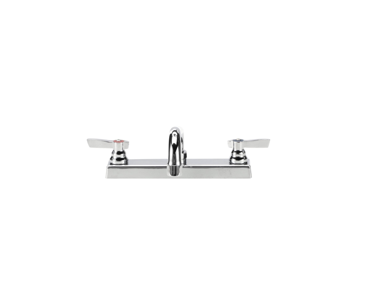TOP-LINE® 8" OC Deck Mount Faucet Ceramic Valves with 12" Swivel Spout