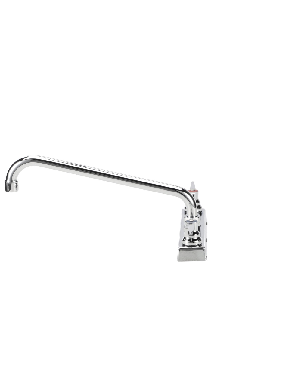 TOP-LINE® 8" OC Deck Mount Faucet Ceramic Valves with 12" Swivel Spout