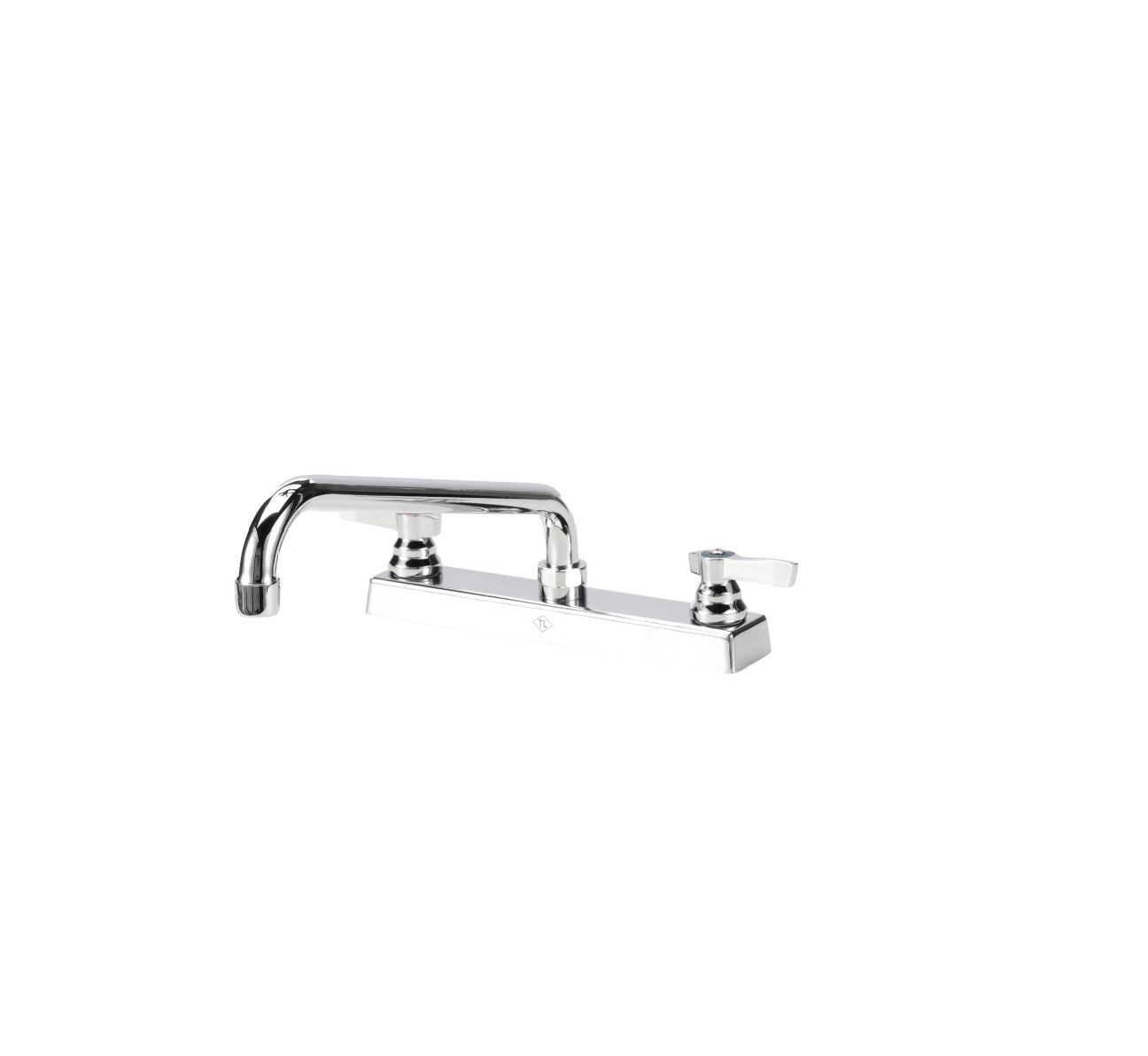 TOP-LINE® 8" OC Deck Mount Faucet Ceramic Valves with 12" Swivel Spout