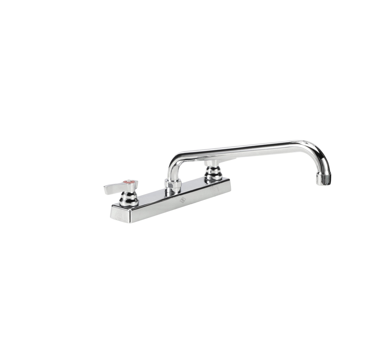 TOP-LINE® 8" OC Deck Mount Faucet Ceramic Valves with 12" Swivel Spout