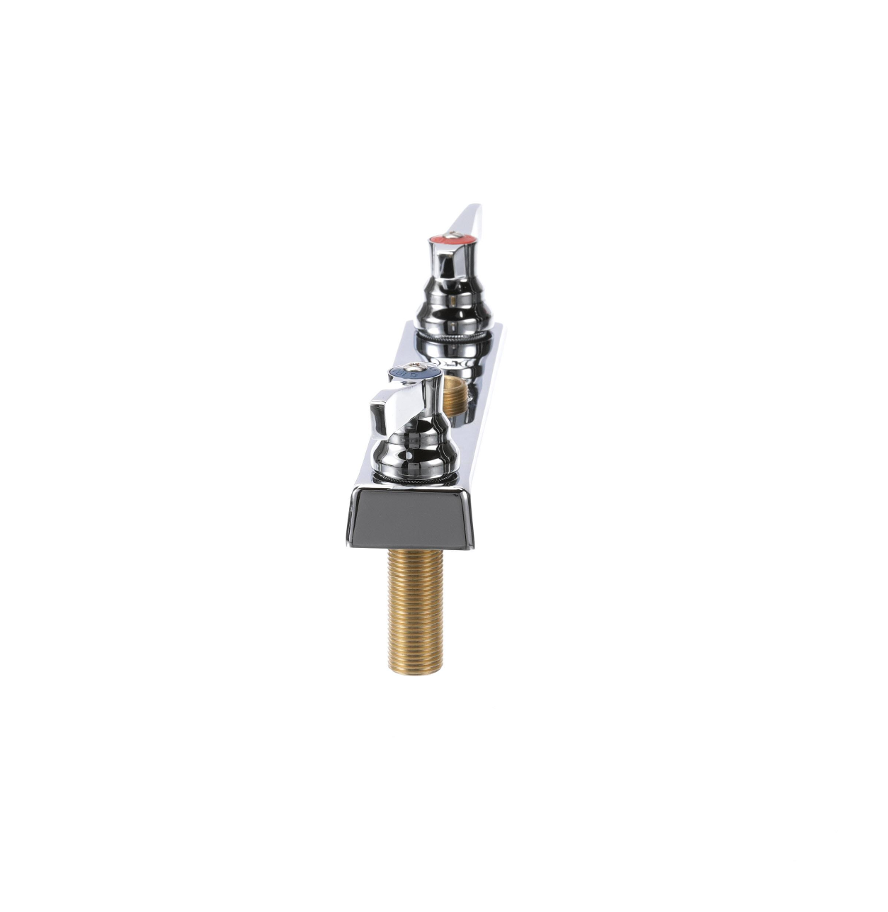 TOP-LINE® Faucet Body, Deck Mount, 8" (203mm) O.C. Inlets, 1/4-Turn Ceramic Valves, Built-In Check Valve