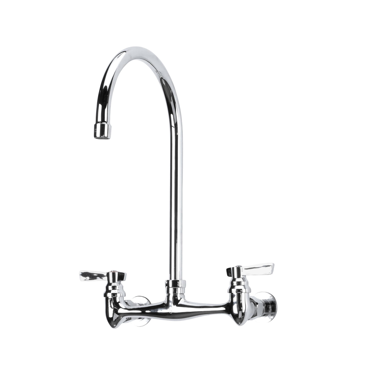 TOP-LINE® 8" OC Wall Mount Faucet with 8-1/2" Gooseneck Spout