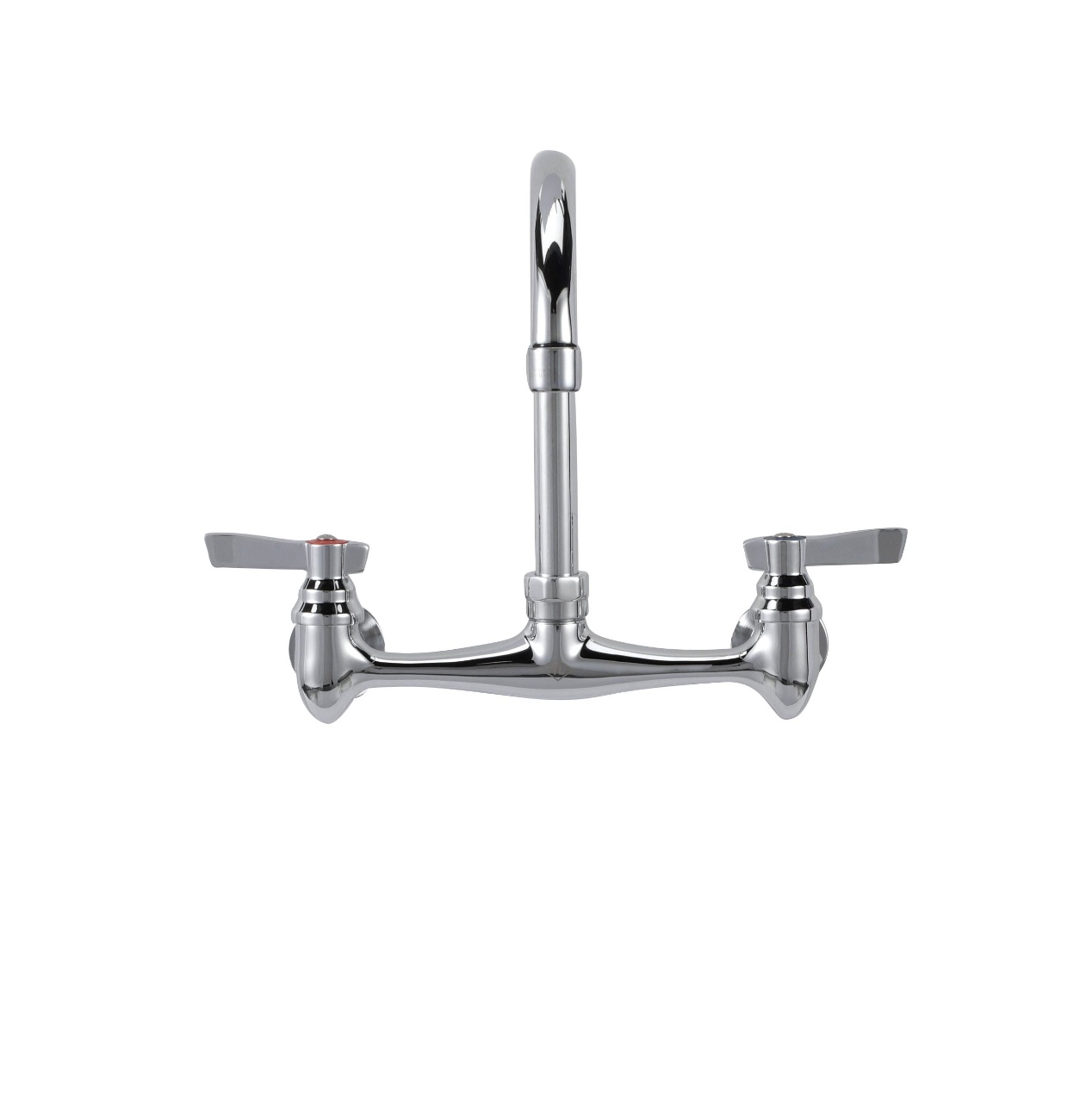 TOP-LINE® 8" OC Wall Mount Faucet with 6" Gooseneck Spout