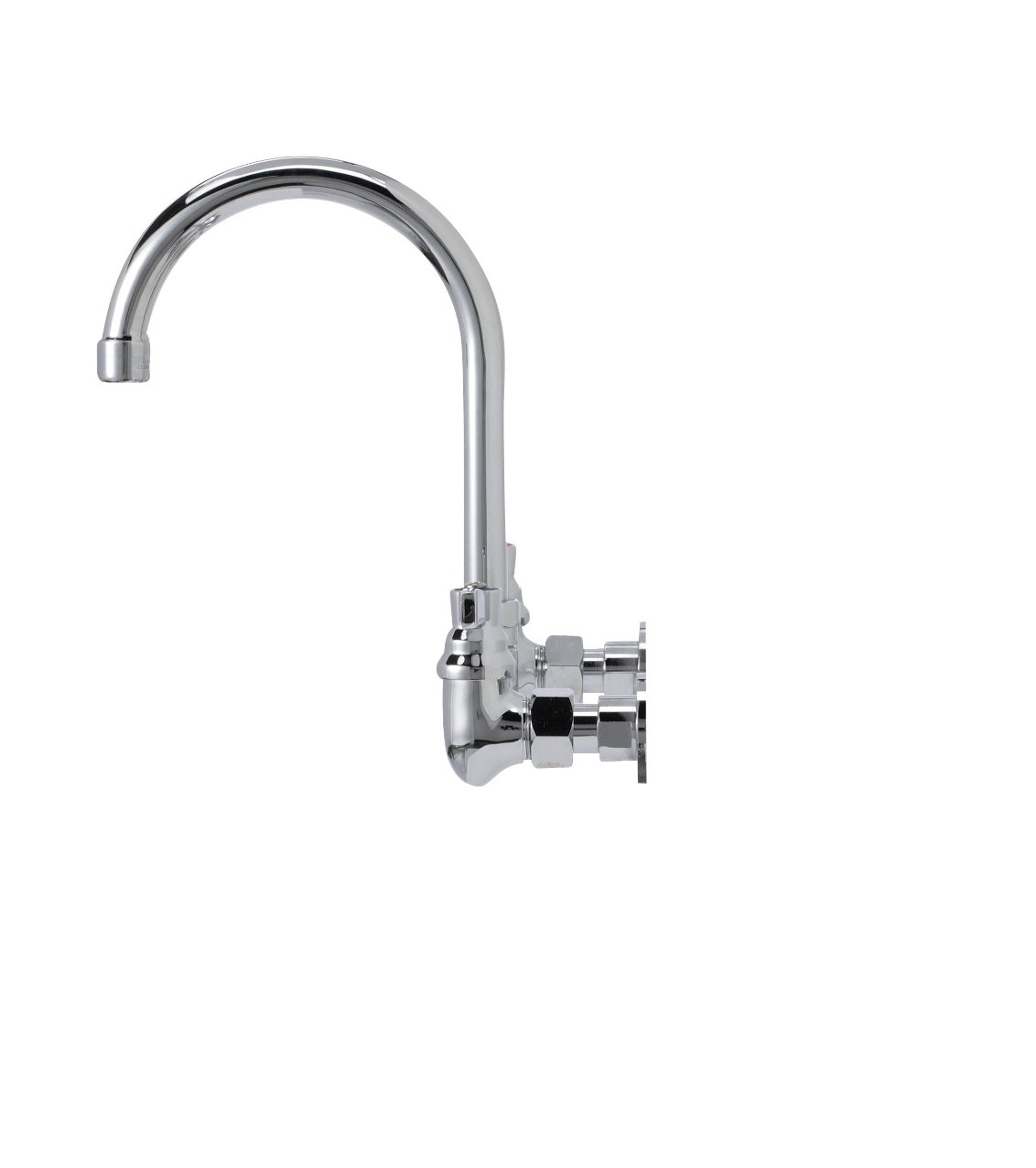 TOP-LINE® 8" OC Wall Mount Faucet with 6" Gooseneck Spout