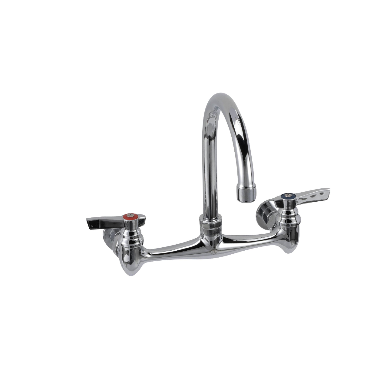 TOP-LINE® 8" OC Wall Mount Faucet with 6" Gooseneck Spout