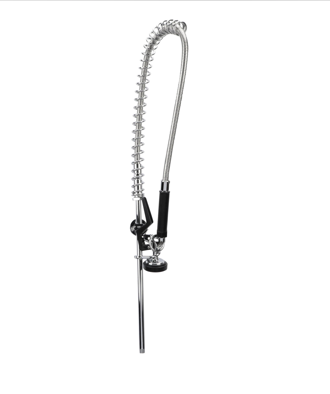 TOP-LINE® Pre-Rinse Assembly Top Half Includes: Riser, Hook, Wall Bracket, Spring Retainer, 44" Hose with Grip
