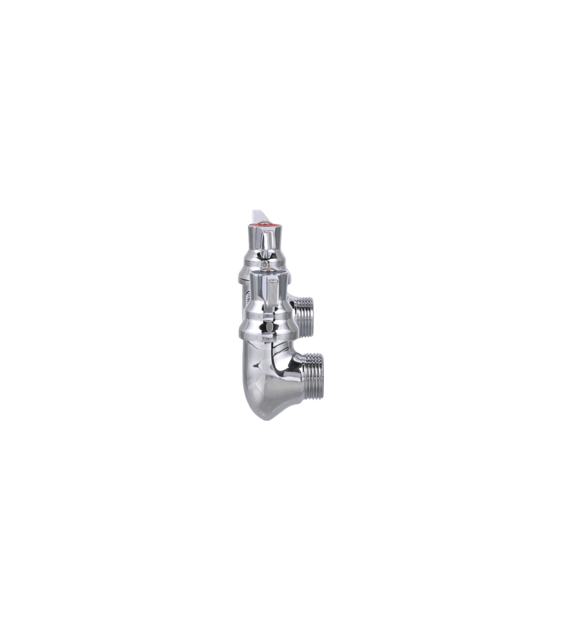 TOP-LINE® Faucet Body, Wall Mount, 8" (203mm) O.C., Full Turn Compression Valves, Lever Handles, Check Valves