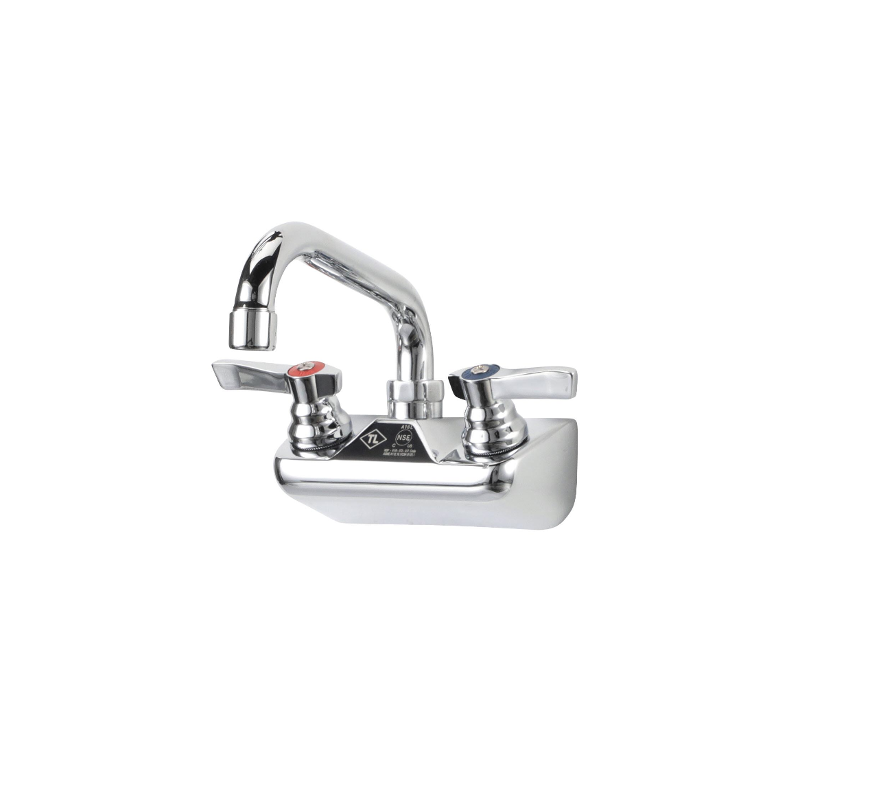 TOP-LINE® 4" OC Wall Mount Faucet Ceramic Valves with 6" Swivel Spout
