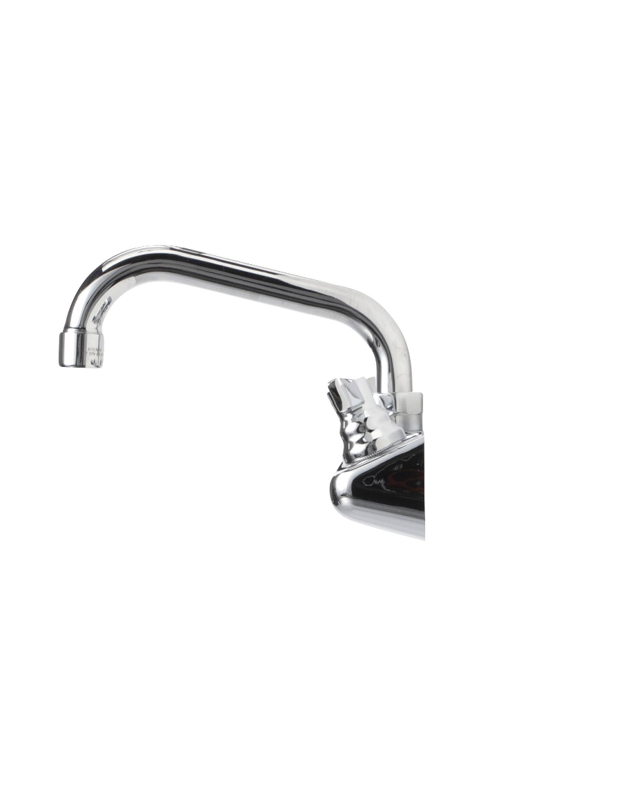 TOP-LINE® 4" OC Wall Mount Faucet Ceramic Valves with 10" Swivel Spout