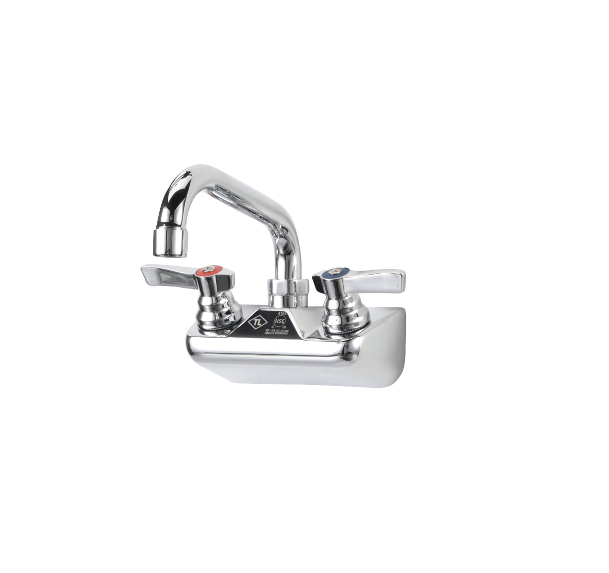TOP-LINE® 4" OC Wall Mount Faucet Ceramic Valves with 10" Swivel Spout