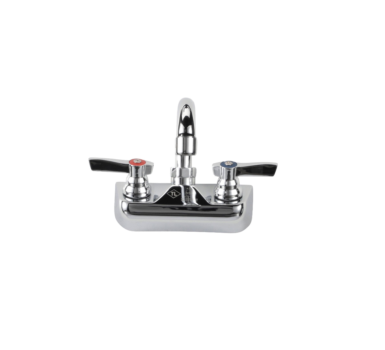 TOP-LINE® 4" OC Wall Mount Faucet Ceramic Valves with 12" Swivel Spout